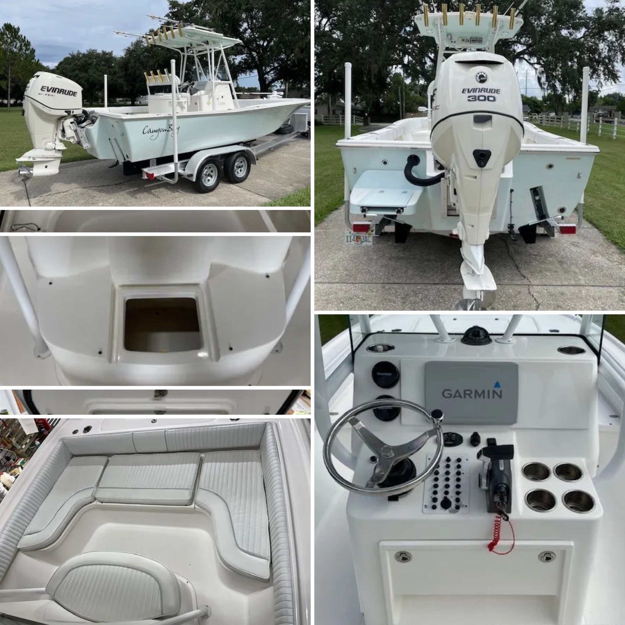 Canyon Bay 24h evinrude 300 collage features