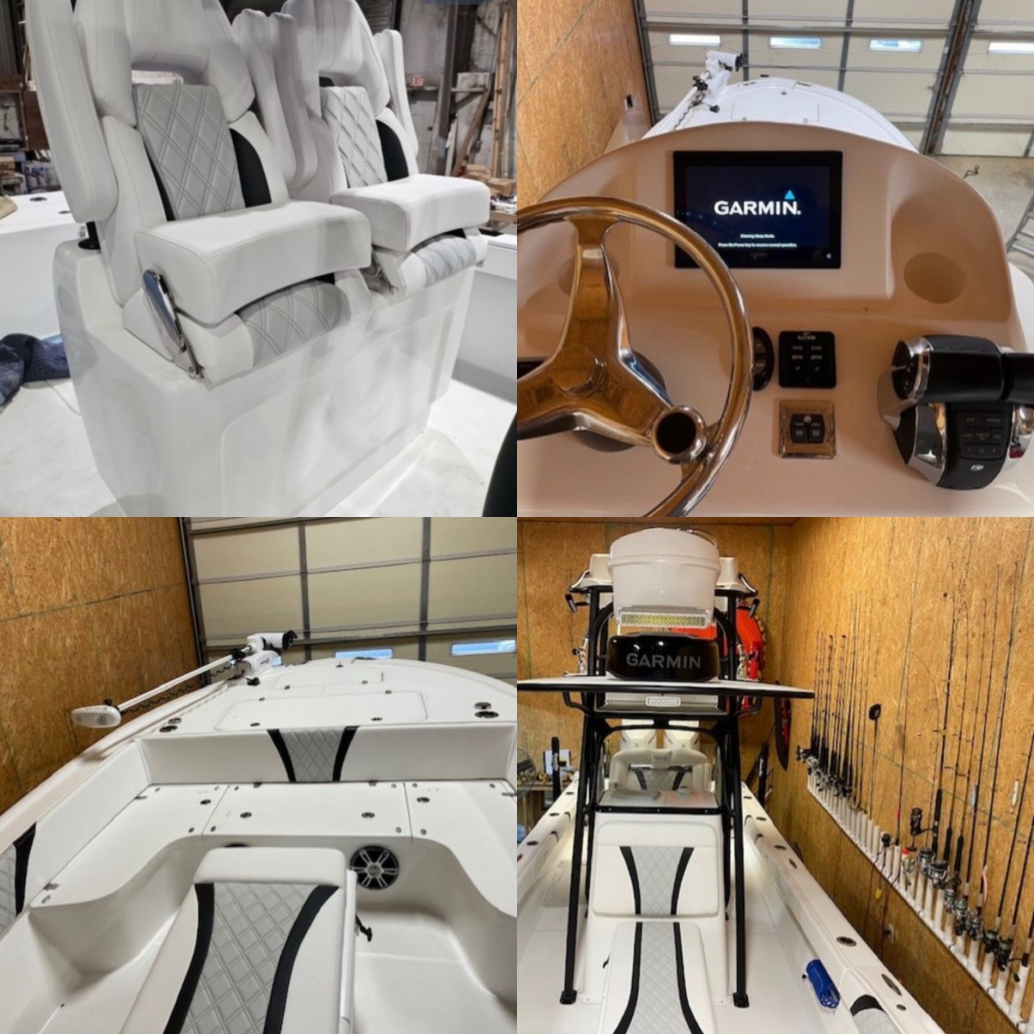 Canyon Bay 28h custom build collage garmin seating